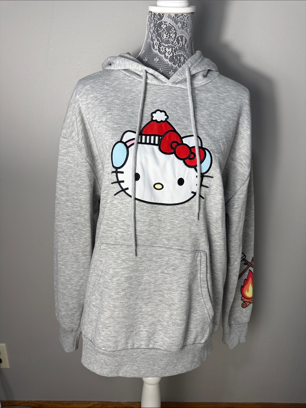Hello Kitty Light Gray Hoodie